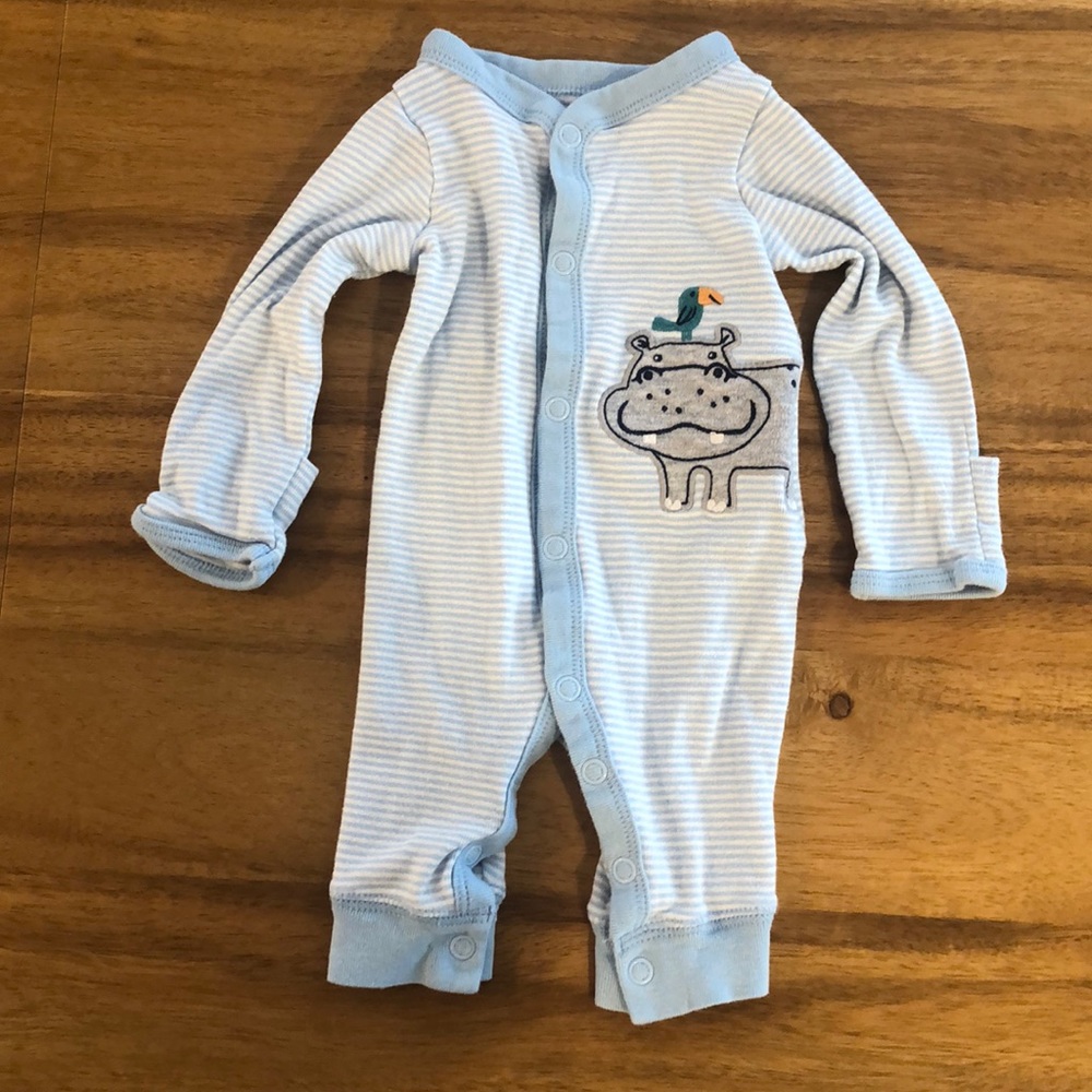 Carter’s Blue Newborn Hippo Bodysuit